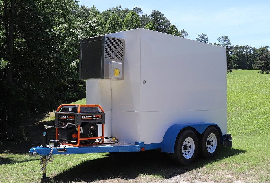 5x10 ft small refrigerated trailer